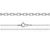 rodiumpläterad ankarkedja i sterlingsilver