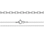 rodiumpläterad ankarkedja i sterlingsilver