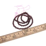 4mm granatstenar på sträng