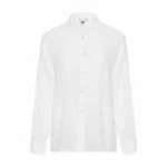 Vit rak avslappnad linneskjorta