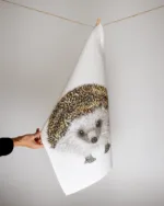 Linnehandduk med Igelkott