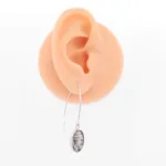 Porslinsörhänge Gröna Anna