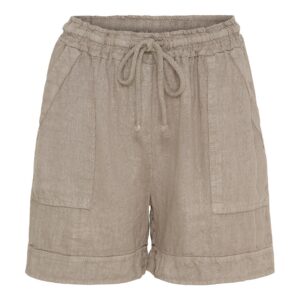 Fina linneshorts med resår i midjan 100% linne