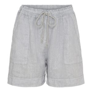 Fina ljust grå Linneshorts i 100% linne
