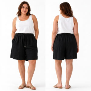 Svarta linneshort