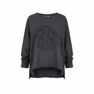 Sweatshirt Blå med ett Peacemärke, underbar tröja i 100% bomull.